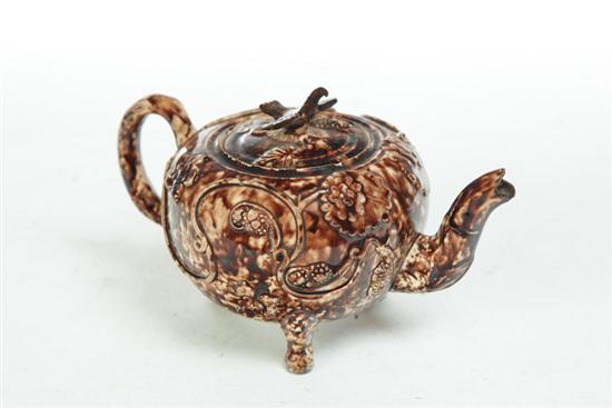 Appraisal: WHIELDON TEAPOT England nd half- th century Brown glaze with