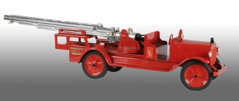 Appraisal: Pressed Steel Buddy L Aerial Ladder Truck Toy Description Circa