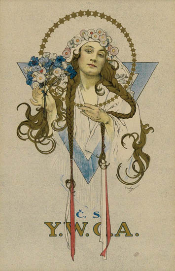 Appraisal: ALPHONSE MUCHA - Y W C A x inches x