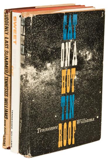 Appraisal: WILLIAMS Tennessee Group of three first editions New York New