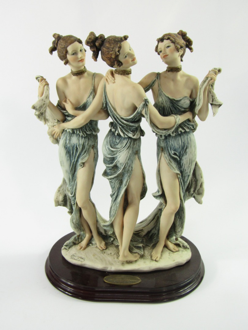 Appraisal: A Florence figure group by Giuseppe Armani entitled The Three