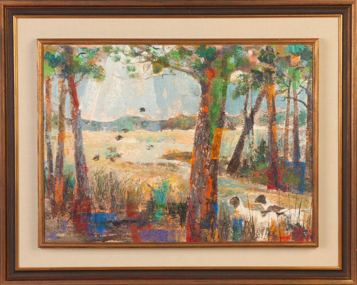 Appraisal: Betty Fay Sanders Landscape Sgn Lower left Betty Fay Sanders