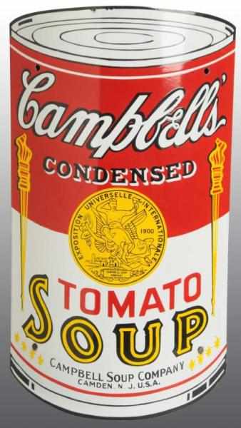 Appraisal: Porcelain Campbell's Soup Curved Sign Description Beautiful example with great