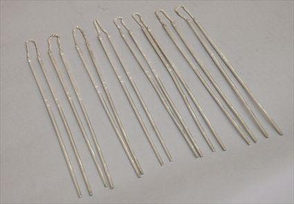 Appraisal: Group of Sterling Silver Chopsticks Provenance from the Estate of