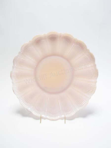 Appraisal: Cambridge Crown Tuscan Center Platter large white and peach platter