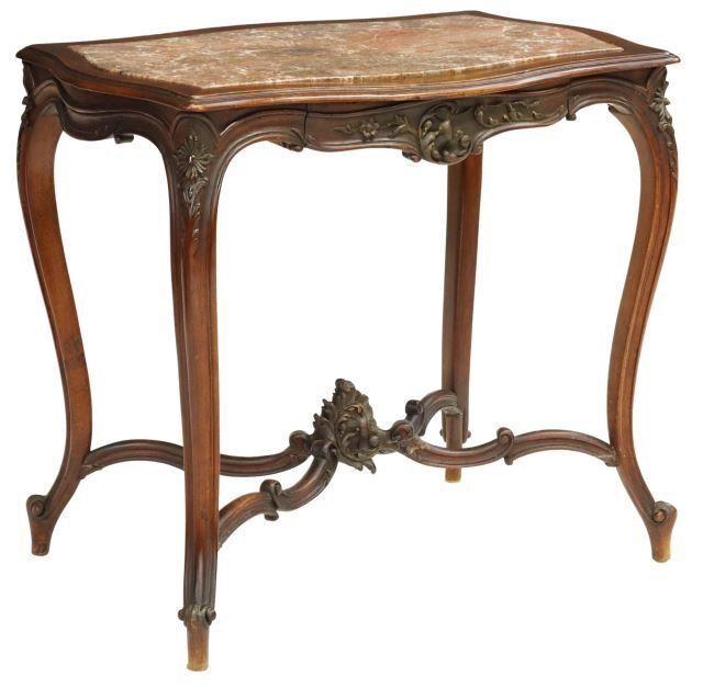 Appraisal: French Louis XV style walnut writing table late th c