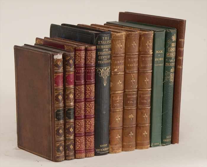 Appraisal: THACKERAY TENNYSON - TITLES IN ELEVEN VOLUMES Thackeray - a