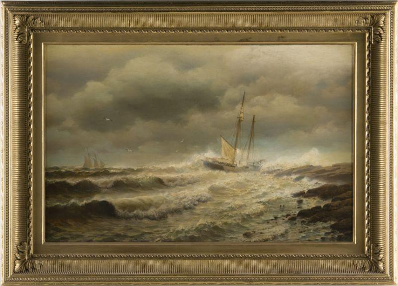 Appraisal: Henry P Smith NY - New England Coast oil on