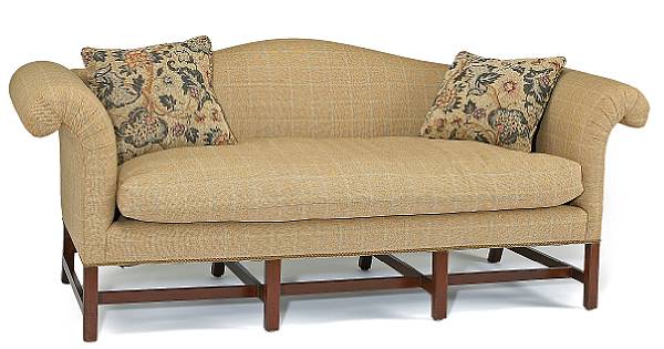 Appraisal: A George III mahogany sofa fourth quarter th century The