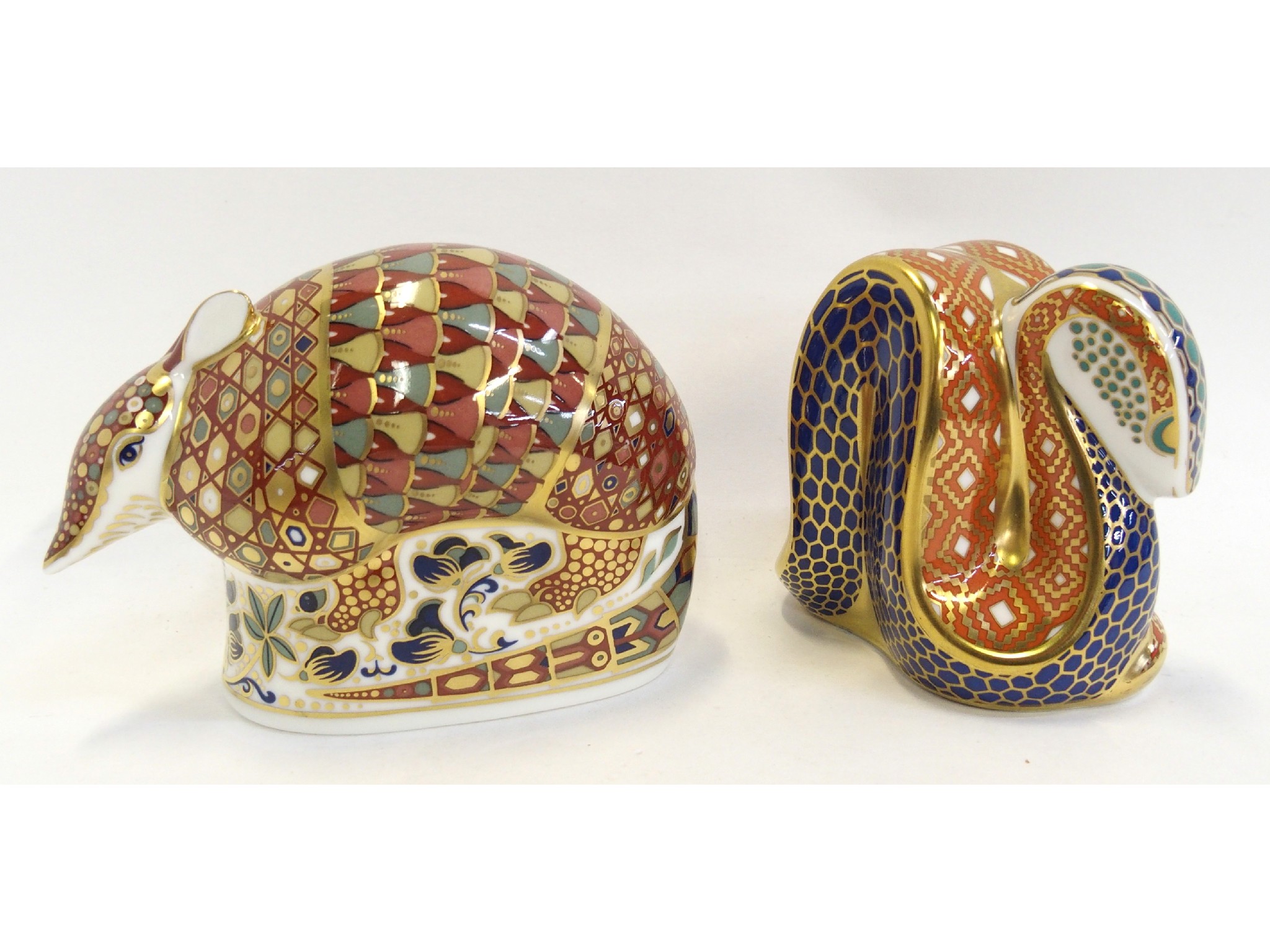 Appraisal: Two Royal Crown Derby paperweights including an Armadillo and a