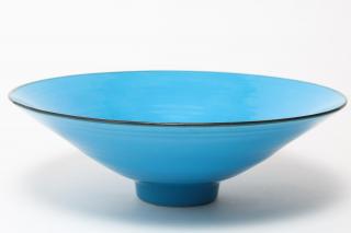 Appraisal: George Wilson Mid Circa the blue limited edition fruit bowl