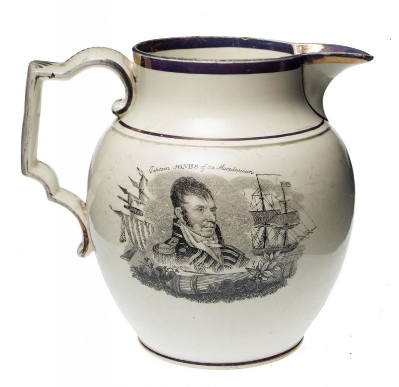 Appraisal: THE WAR OF A STAFFORDSHIRE LUSTREWARE COMMEMORATIVE JUG printed in