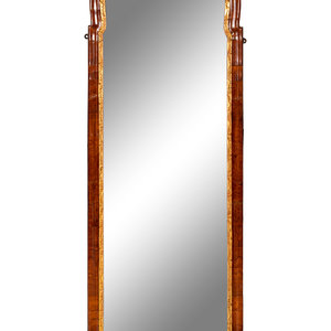 Appraisal: A George I Parcel Gilt Walnut Pier Mirror Circa Height