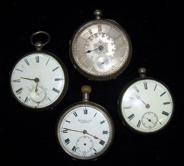 Appraisal: A gentleman's open faced pocket watch the case and three