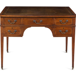 Appraisal: A George III Mahogany Writing Table th Century with an