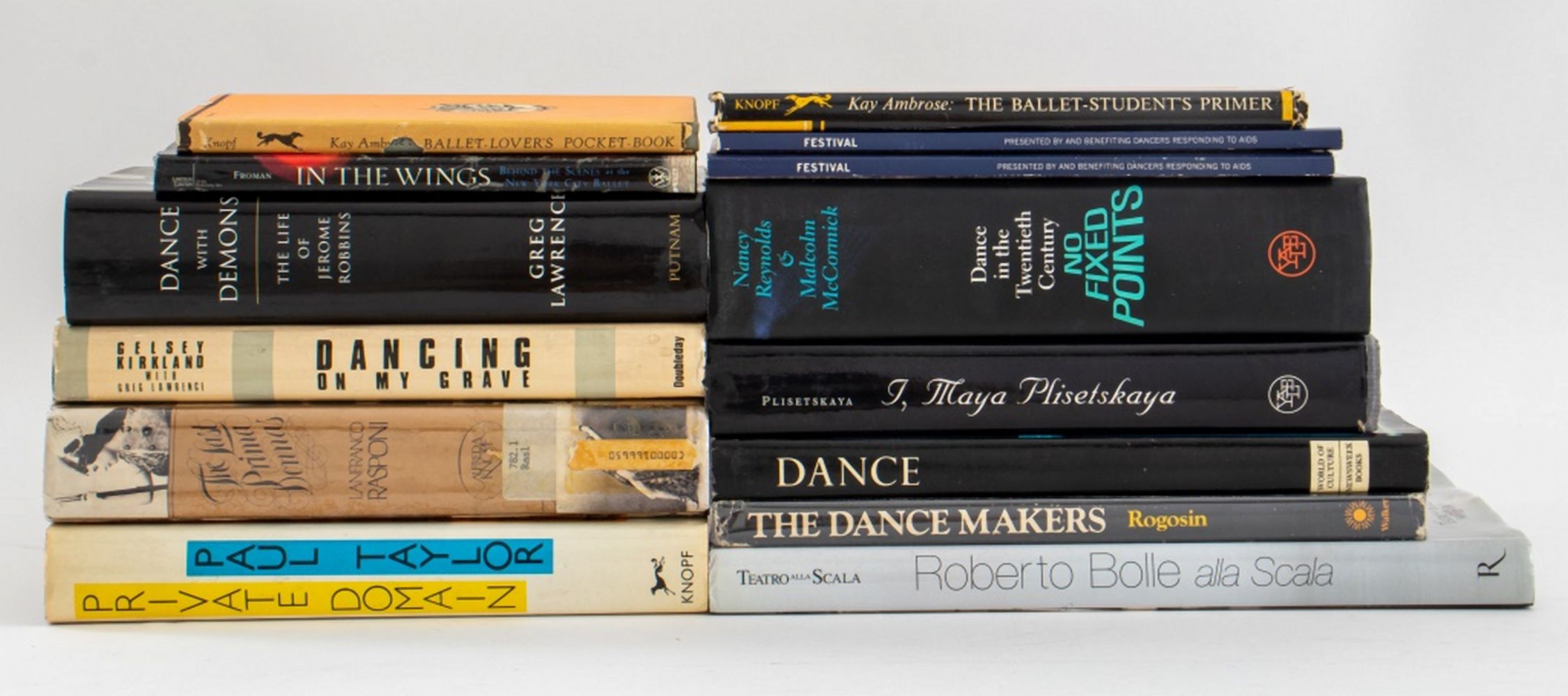 Appraisal: BALLET DANCE REFERENCE BOOKS SIGNED Group of fourteen reference books