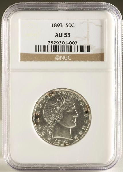 Appraisal: NGC AU Barber Half Dollar