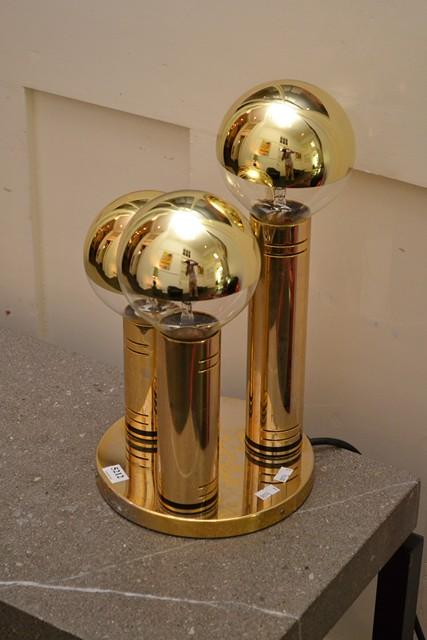 Appraisal: A 'S TABLE LAMP IN GILDED FINISH