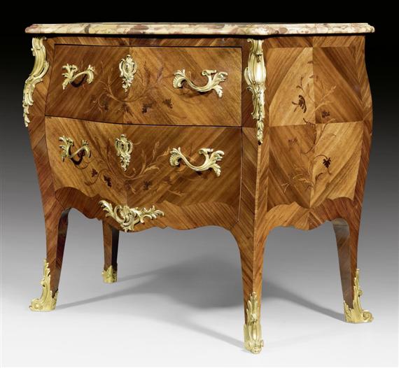 Appraisal: COMMODE Louis XV style stamped VICTOR RAULIN - BLV DE