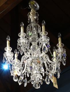 Appraisal: Schonbek crystal chandelier the seven light fixture having crystal swags