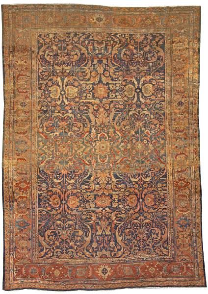 Appraisal: A Sultanabad carpet Central Persia late th century size approximately