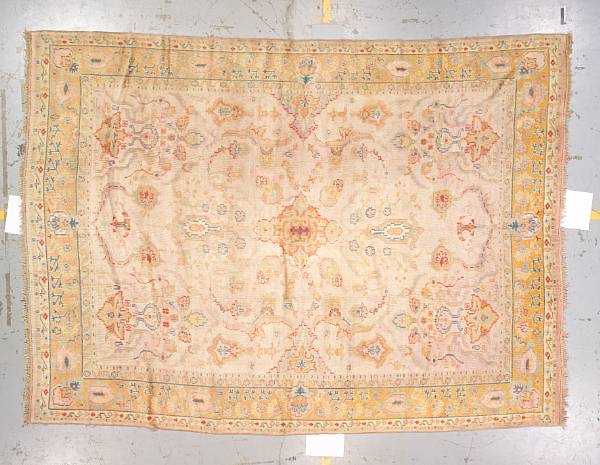 Appraisal: An Oushak carpet Anatolia late th century size approximately ft