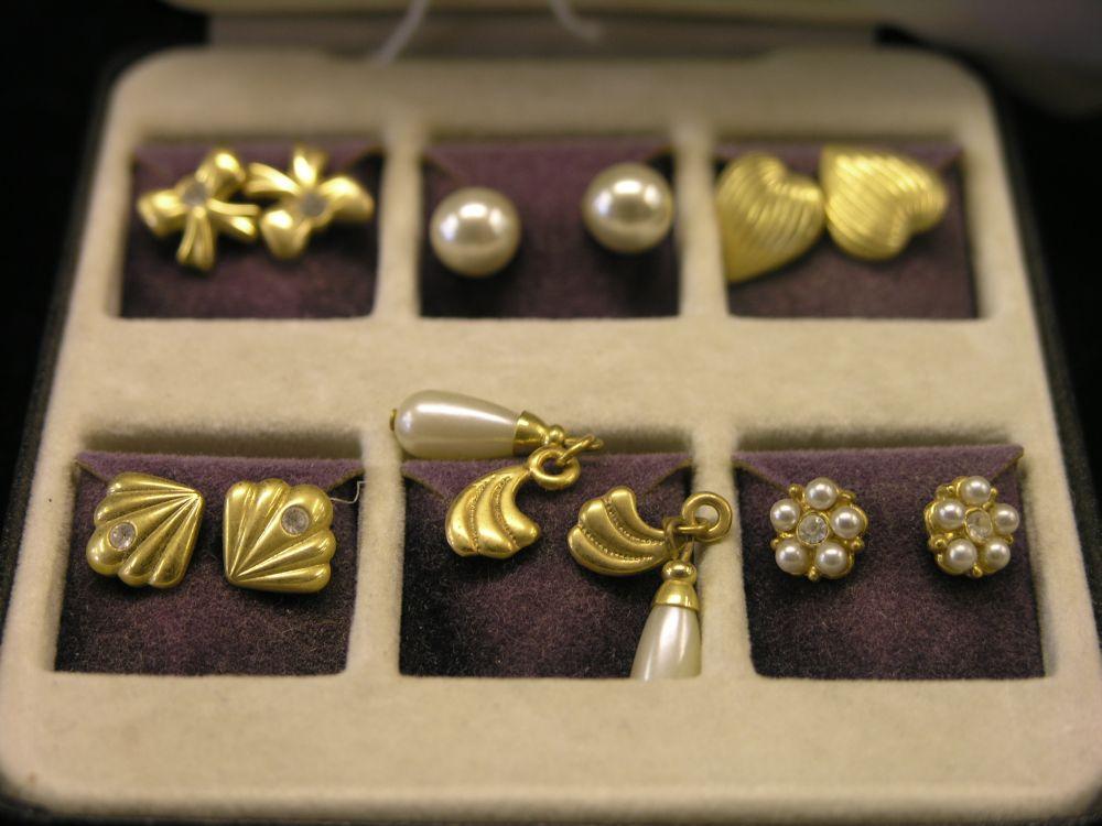 Appraisal: Six pairs of Pierre Cardin earrings