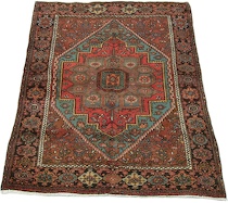 Appraisal: A Fine Bijar Carpet A fine Bijar carpet approx '-