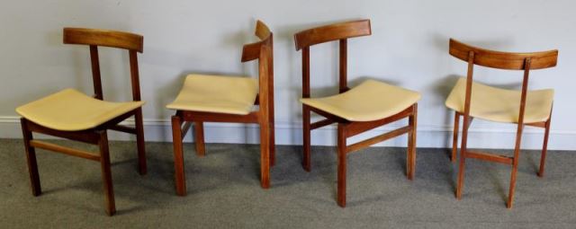 Appraisal: Midcentury Set of Inger Klingenberg DiningChair Danish designed and manufactured