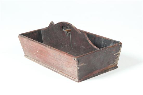 Appraisal: CUTLERY BOX Attributed to Muskingum County Ohio th century cherry