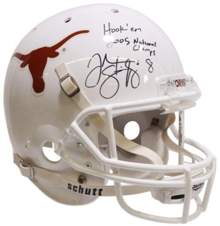 Appraisal: Schutt replica football helmet University of Texas at Austin inscribed