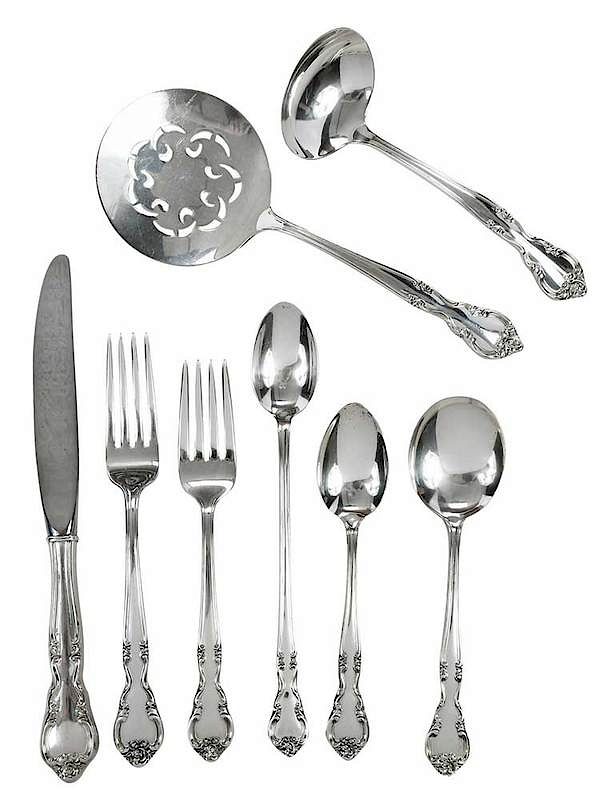 Appraisal: American Classic Sterling Flatware Pieces American th century including eight