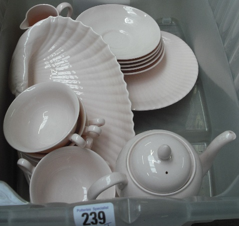 Appraisal: Wedgewood Alpine Pink Part Tea-set and dishes etc