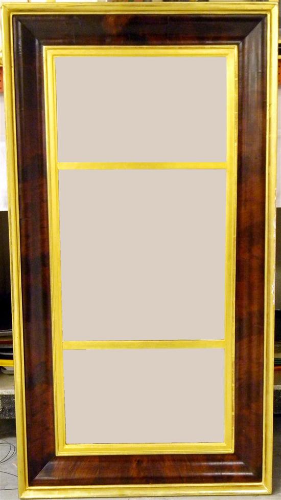 Appraisal: Wall mirror early th C three panels in gilt and