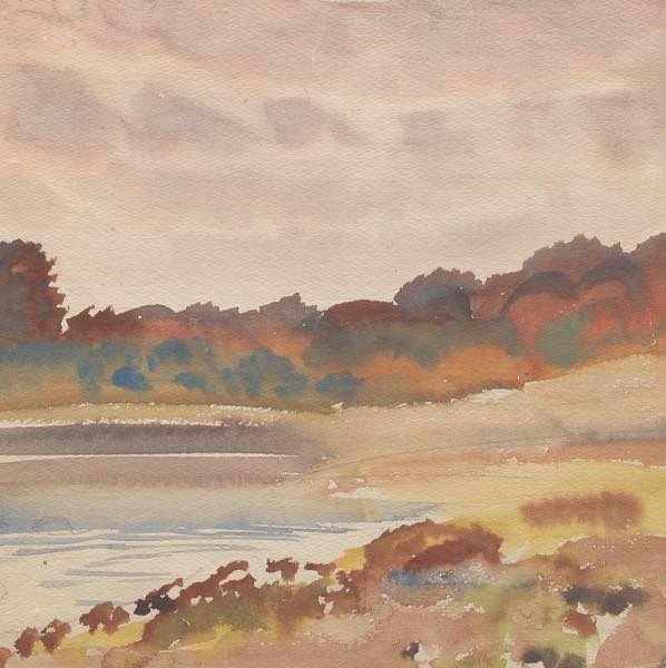 Appraisal: ATTRIBUTED TO FRANK NELSON WILCOX AMERICAN - x Autumnal landscape