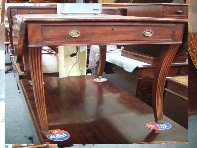 Appraisal: A Regency mahogany Pembroke table the drop flap top above