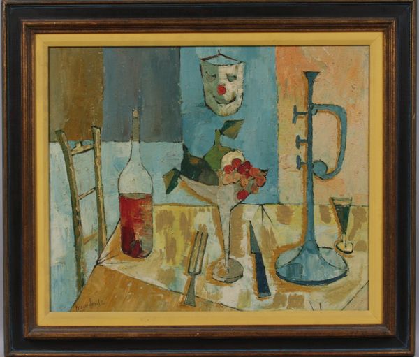 Appraisal: Still life o c th Century x x framed signed