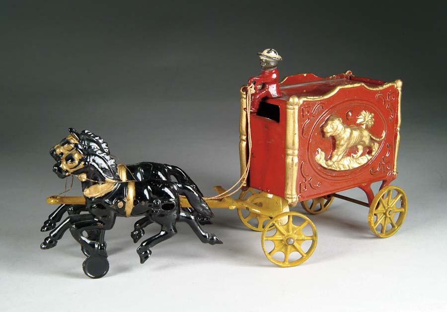 Appraisal: HUBLEY MEDIUM LION WAGON Fantastic all-original example of this highly