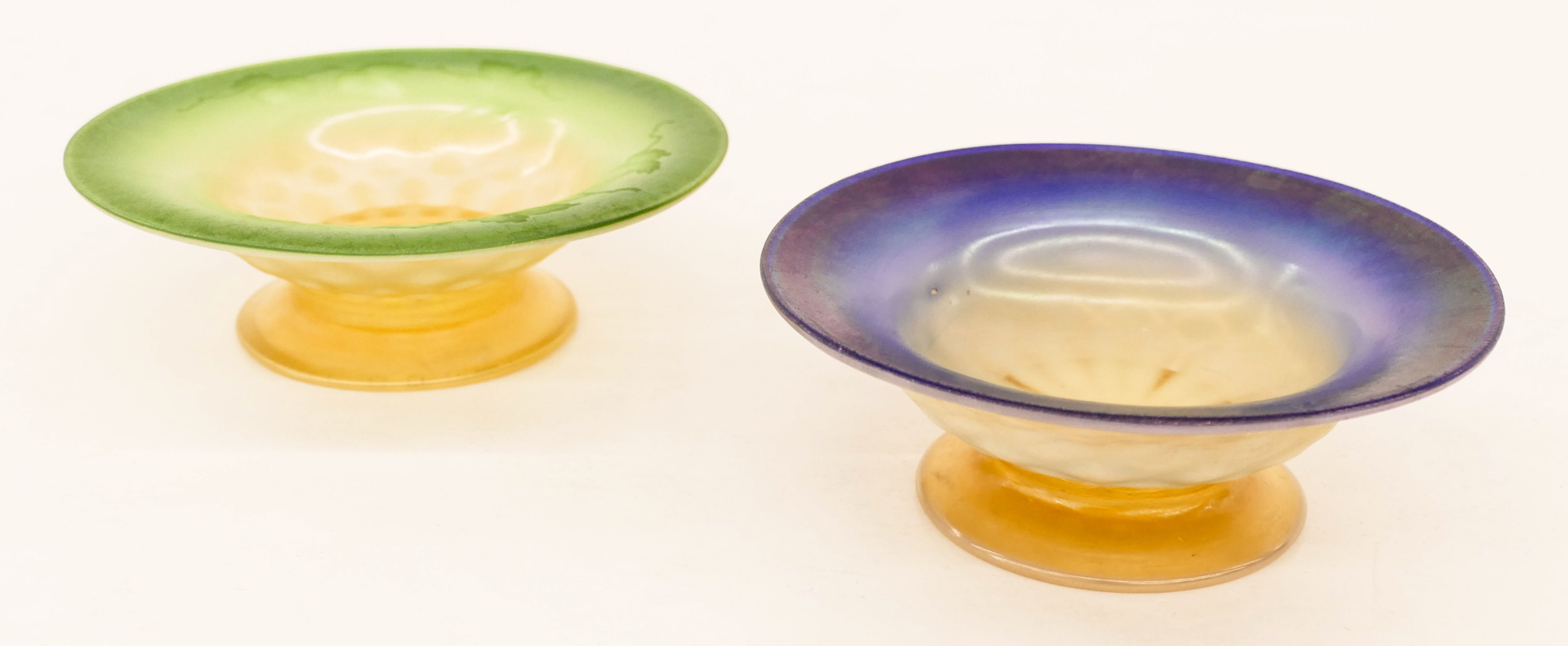 Appraisal: pc L C Tiffany Favrile Pastel Small Bowls Includes a