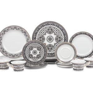 Appraisal: A Group of Versace Marqueterie Porcelain Dinnerware Manufactured by Rosenthal