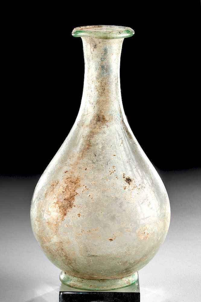 Appraisal: Beautifully Preserved Roman Glass Vase Bottle Roman Imperial Period ca