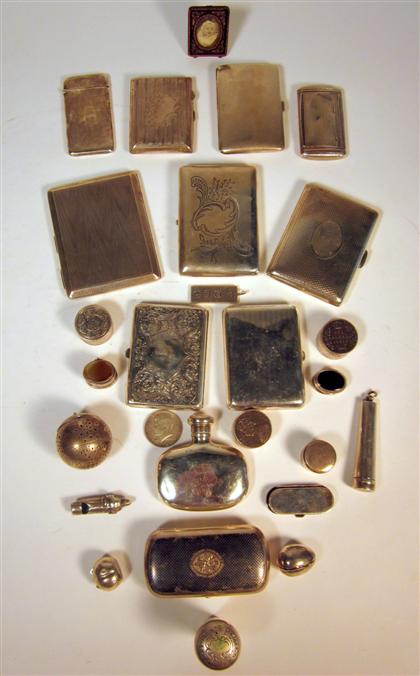 Appraisal: Collection of silver articles th th century