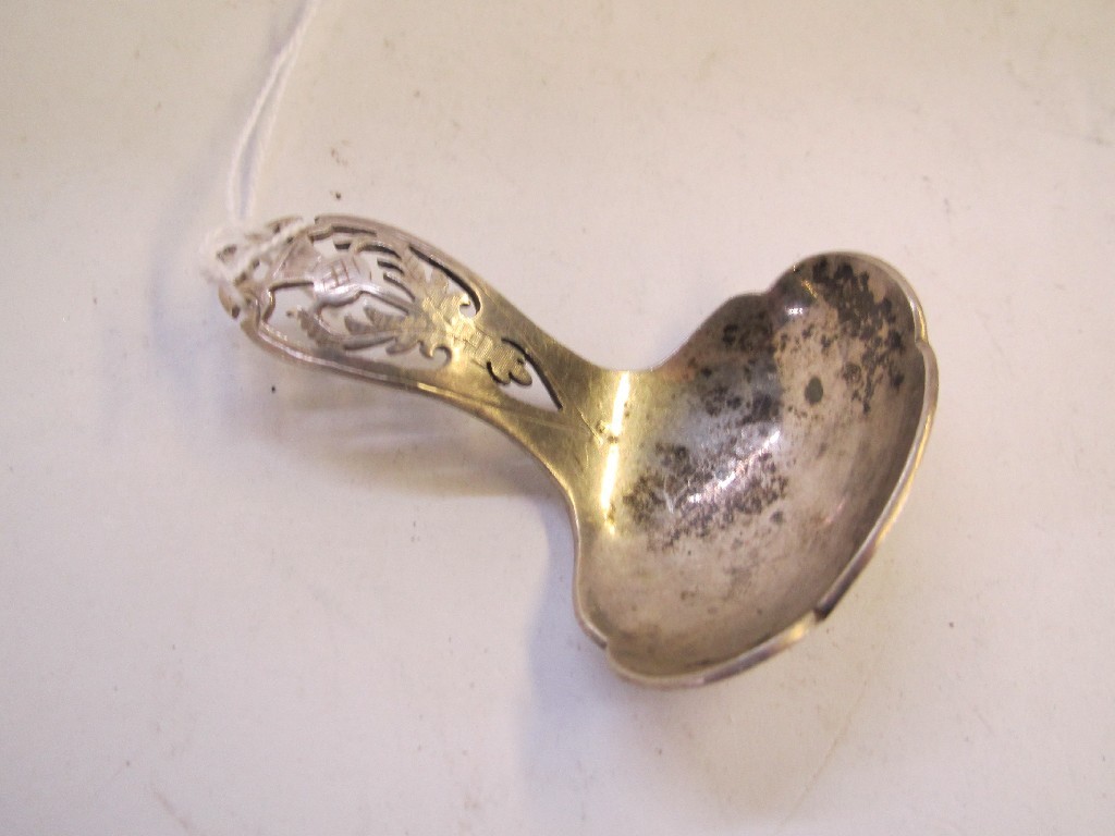 Appraisal: Silver caddy spoon Edinburgh