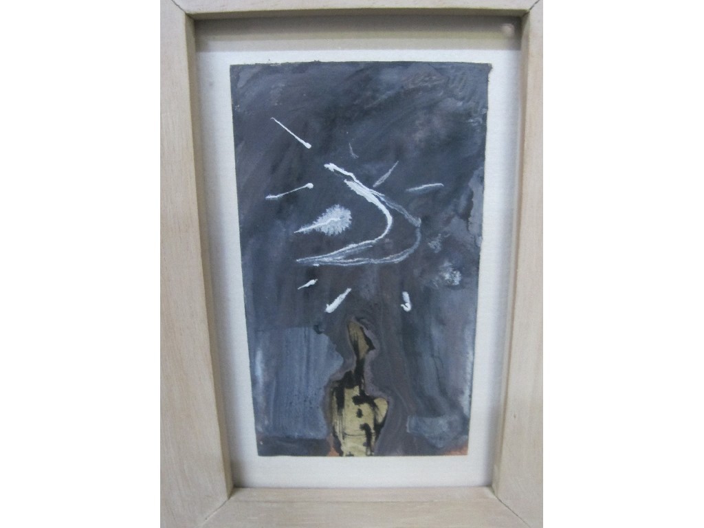 Appraisal: ROBERT CARGILL Gouache and ink 'Figure and Moon' signed and