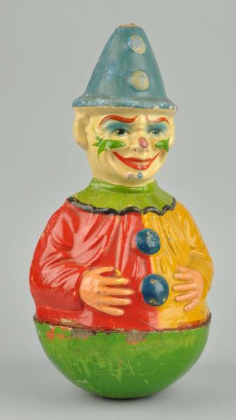 Appraisal: Large Musical Clown Has cracks and paint loss throughout The