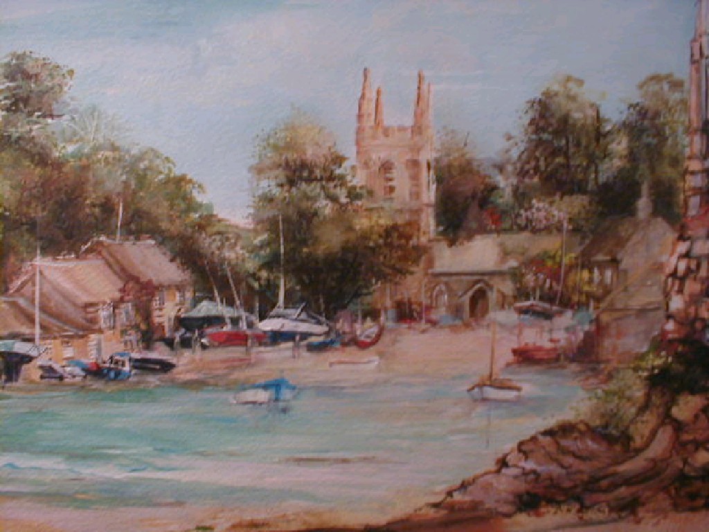 Appraisal: St Antoney Bay watercolour by Maggie Pickering