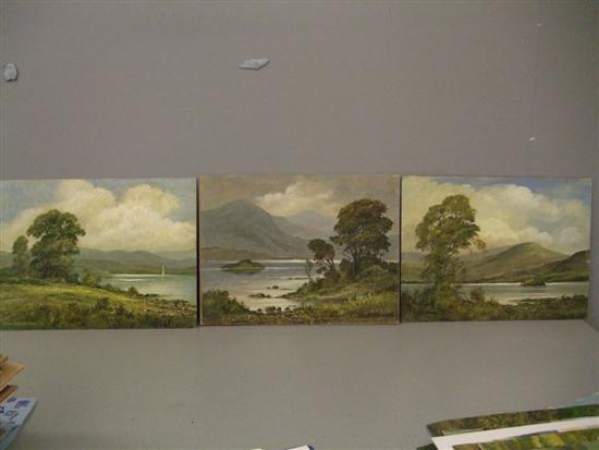 Appraisal: Keith Burtonshaw three oils on board of probably Lake District