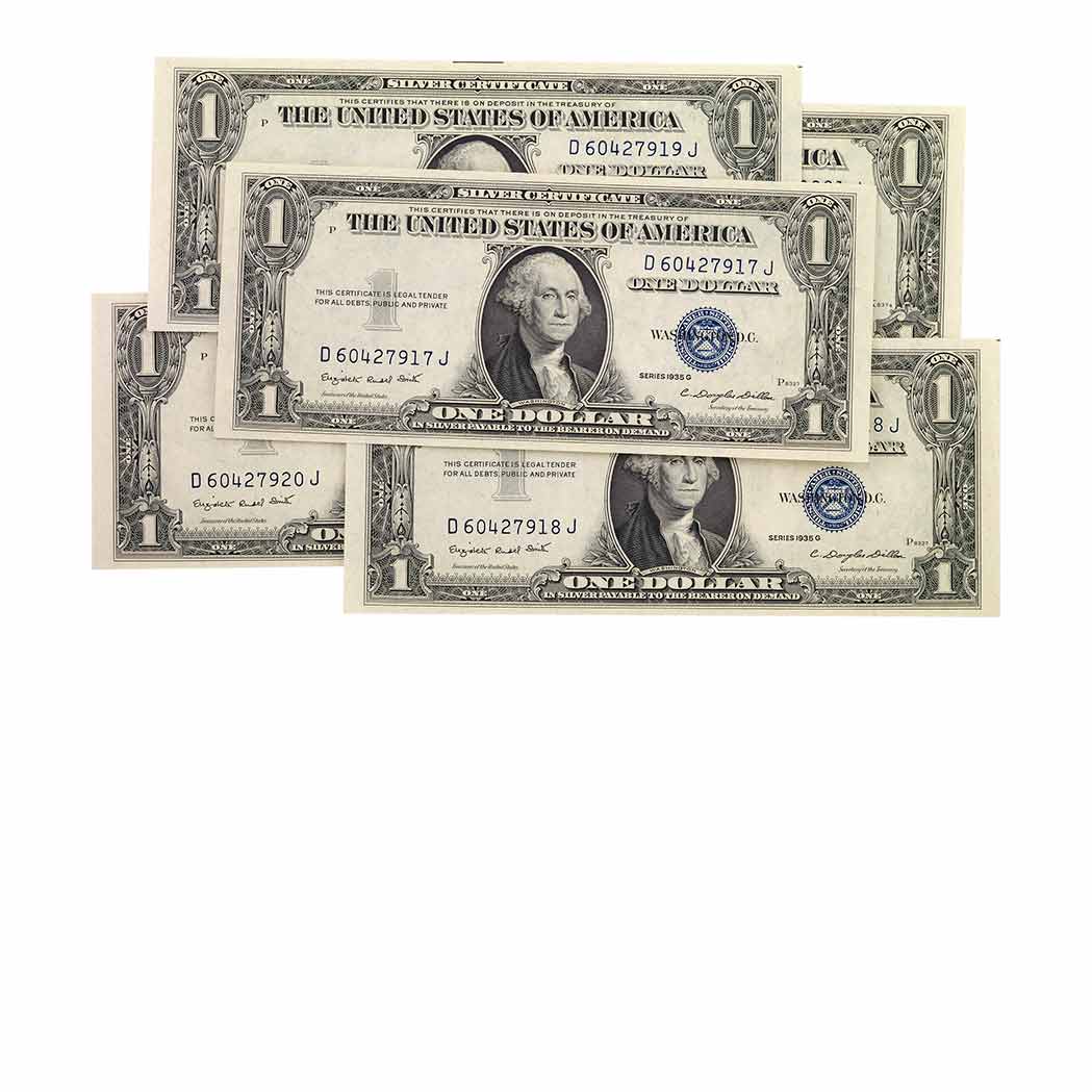 Appraisal: Silver Certificates Fr to Choice group of approximately one hundred