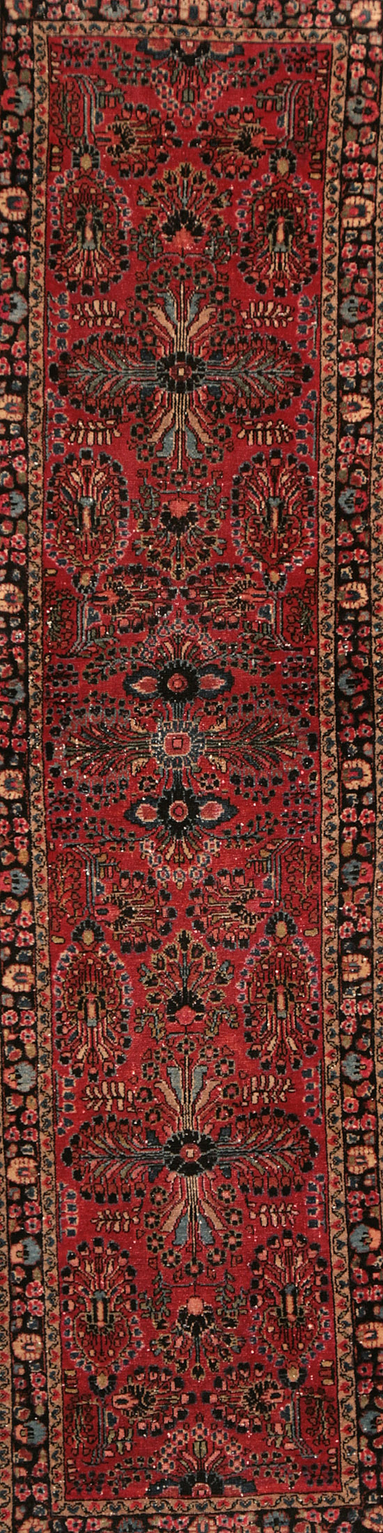 Appraisal: Sarouk Rug Second Quarter th Century Red ground with floral