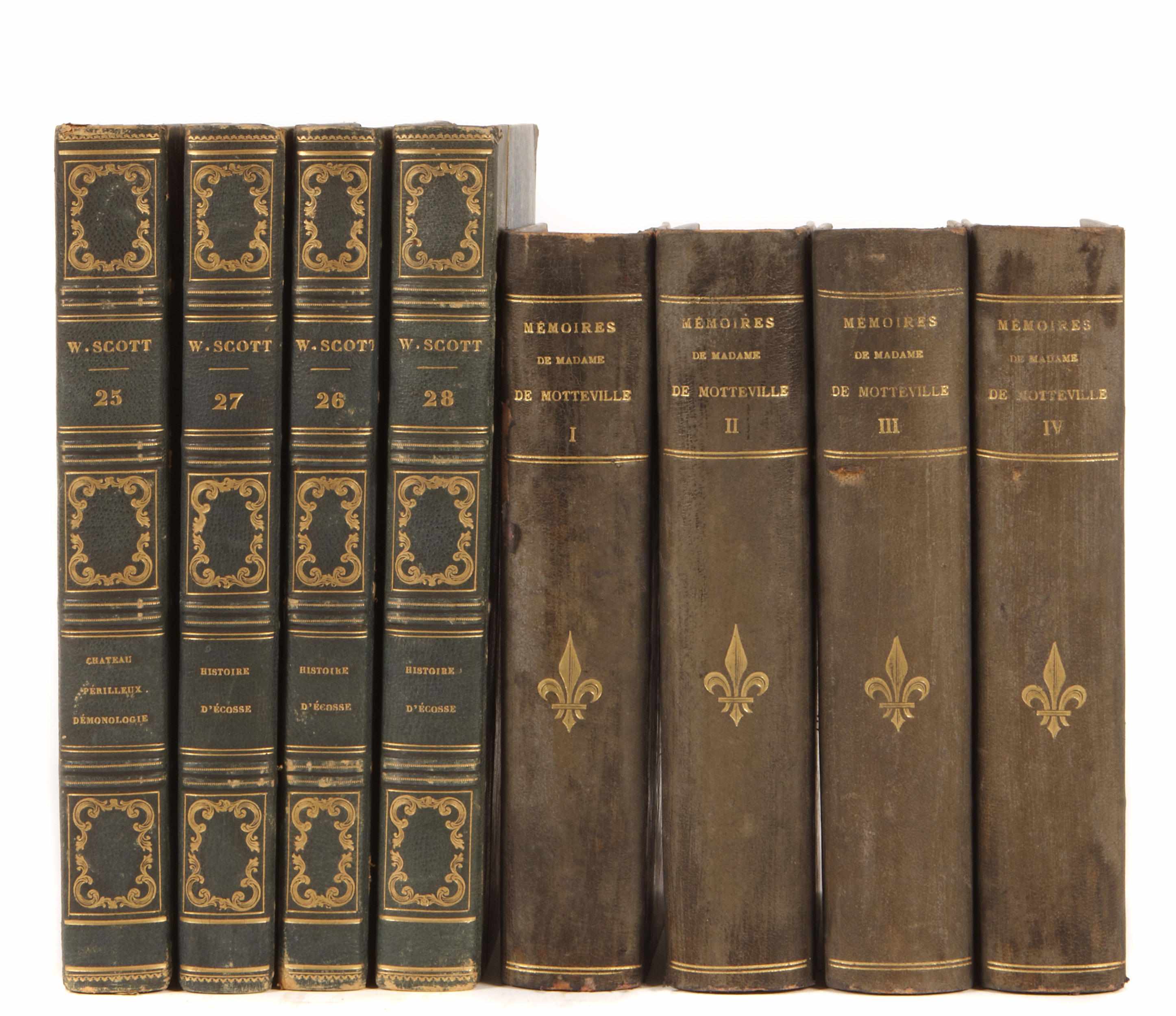 Appraisal: TH CENTURY FRENCH BINDINGS volumes calf vo and to including